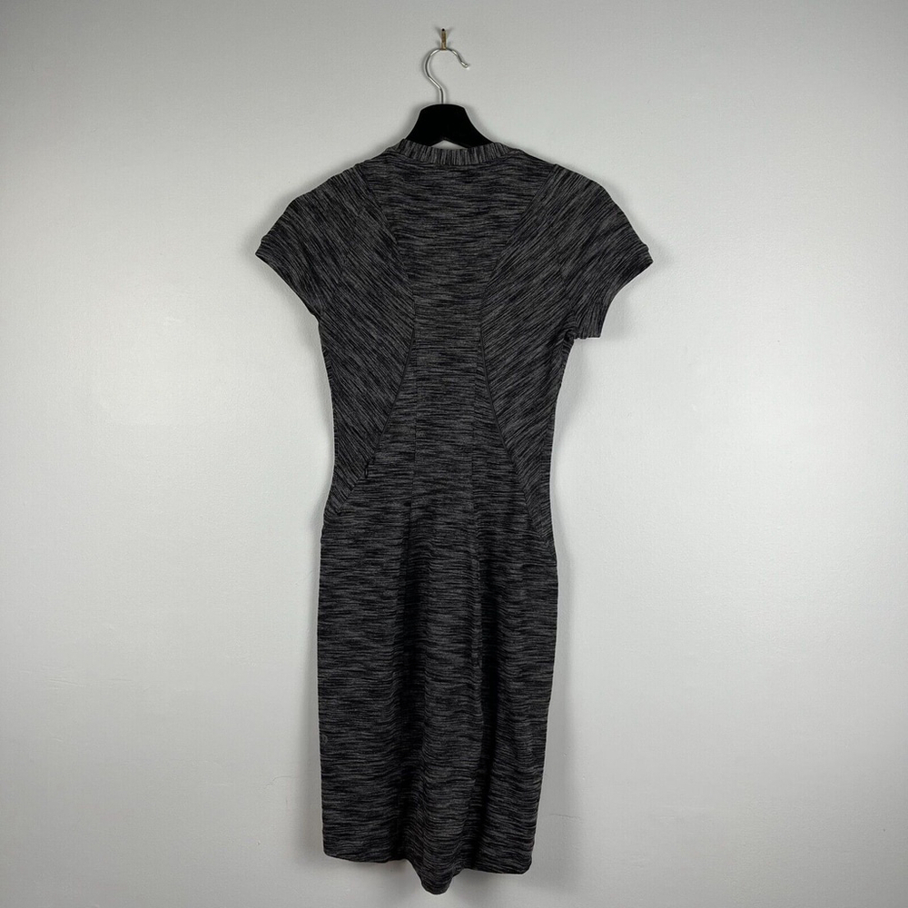 Lululemon &go Where-To Dress short sleeves Heathered Black size 4 - Picture 2 of 10